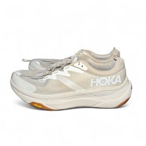 HOKA Transport Women’s 10 Beige Cream Sneakers Vibram Cushioned Walking Running